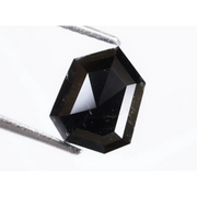 3.48Ct Natural Loose Diamond Fancy Black Color Geometric Shape Diamond For Jewelry