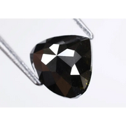 3.44Ct Natural Black Loose Diamond Fancy Pear Shape Polished Diamond For Ring