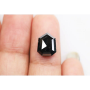3.48Ct Natural Loose Diamond Fancy Black Color Geometric Shape Diamond For Jewelry