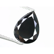 Natural Fancy Black Color Pear Shape Diamond For Engagement Rings | Personalized Gifts
