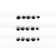 3.72Ct Natural Loose Diamond Black Round Shape Brilliant Cut Diamond For Ring