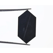 1.98Ct Black Hexagon Shape Diamond Natural Loose Polished Black Diamond Ring