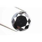 Natural Round Shape Diamond Black Brilliant Cut Loose Diamond For Engagement Ring