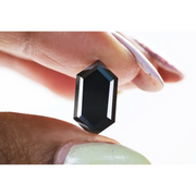 1.98Ct Black Hexagon Shape Diamond Natural Loose Polished Black Diamond Ring
