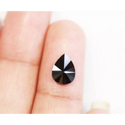 Natural Fancy Black Color Pear Shape Diamond For Engagement Rings | Personalized Gifts