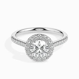 2.89 ct Round Moissanite Queen Solitaire Ring