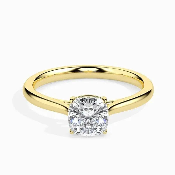 2ct Cushion Moissanite Diamond Dream Solitaire Ring