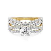 4.27 Ct Unique solitaire engagement Diamond rings For Jewerly . 