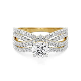 4.27 Ct Unique solitaire engagement Diamond rings For Jewerly . 