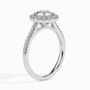 2.89 ct Round Moissanite Queen Solitaire Ring