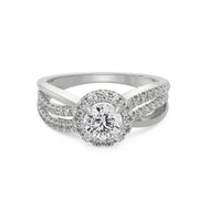 3.27 Ct Unique Diamond Ring for solitare round diamond engagement ring 