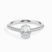 oval cut lab grown diamond engagement ring Women Diamond Ring 