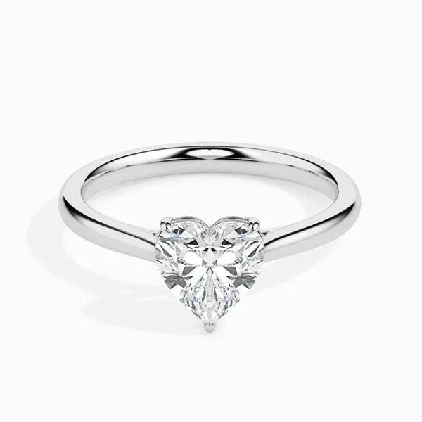 2ct Heart Moissanite Diamond Solitaire Ring For Your Love