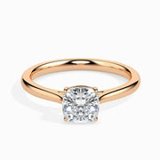 Vintage sapphire engagement ring in custom gold design - Cushion Cut Diamond Ring 