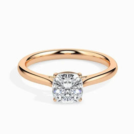 2ct Cushion Moissanite Diamond Dream Solitaire Ring