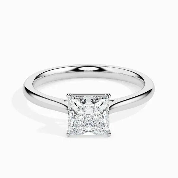 2ct Princess Moissanite Diamond Ava Solitaire Ring
