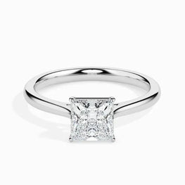 2ct Princess Moissanite Diamond Ava Solitaire Ring