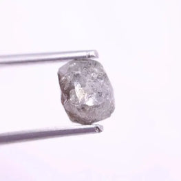 1.92Ct Natural Uncut Rough Diamond, Loose Raw Gray Earth Mined Diamond, Industrial Grade Stone for Jewelry Making, Unique Rugged Mineral Diamond