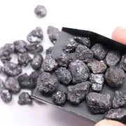 6.00 Ct Black Rough Diamond Lot Loose Uncut Balck Rough Diamond Use For Custom Jewerly 
