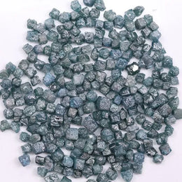 12.34 Ct Blue Rough Diamond Lot Uncut Earth Mined Diamond Lot Use For Jewerly 