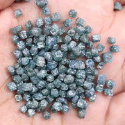 12.34 Ct Blue Rough Diamond Lot Uncut Earth Mined Diamond Lot Use For Jewerly 
