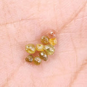 0.65 Ct Yellow Rough Diamnd Lot Yellow Looose Raw Diamond Earth Mined Diamond Use For Jewerly 