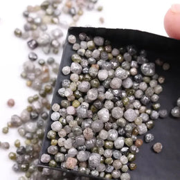 20.00 Ct Uncut Grey Raw Rough Diamond Lot Natural Loose Earth Mined Diamond Lot Use For Custom Jewerly 