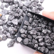10.10 Ct Black Rough Diamond Lot Loose Uncut Raw Diamond Lot Use For Custom Jewerly