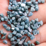 15.00 Blue Rough Raw Diamond Lot Irrgular Shaped Diamond Lot Uncut Raw Rough Diamond Use For Jewerly 