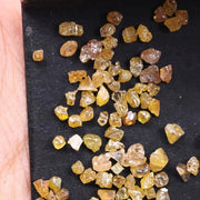 3.56 Ct Yellow Raw Rough Diamond Lot Uncut Earth Mined Diamond Lot Use For Custom Jewerly 