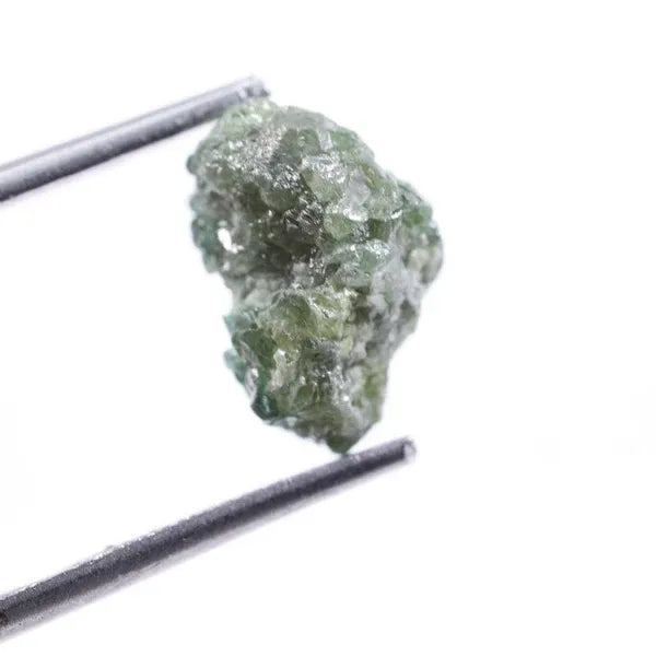 2.79Ct Natural Green Rough Diamond, Uncut Raw Diamond for Jewelry, Earth Mined Fancy Shape Diamond, Loose Rustic Diamond Stone