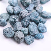 8.50 Ct Blue Uncut Raw Rough Diamond Lot Irregular Diamond Lot Use For Custom For Jewerly 