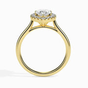 1.51 Pear Cut Halo Moissanite Sprico Ring