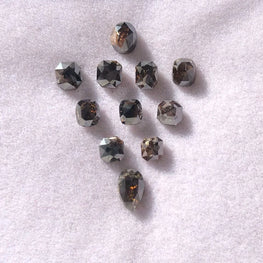 6.95 CT Natural Mix Shape Diamond Salt And Pepper Loose Diamond Fancy Jewelry Making Diamond