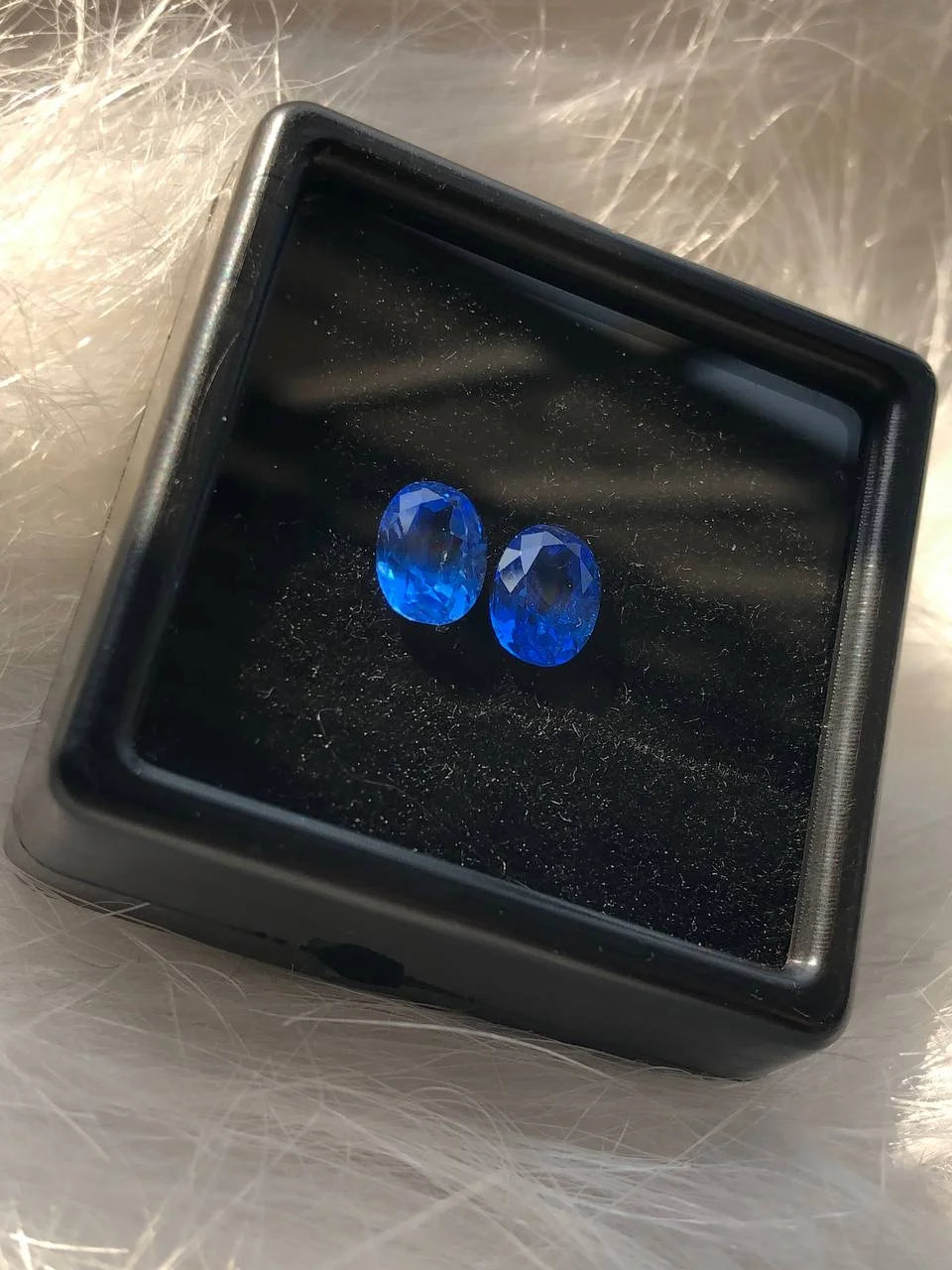 Blue Sapphire Lab Created Gemstone