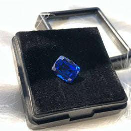 4.05 CT Radiant Cut Blue Sapphire Gemstone