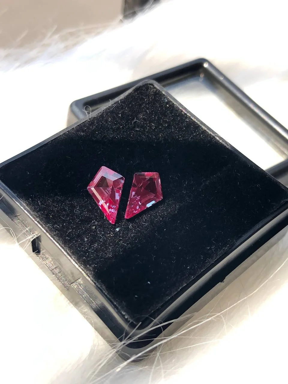 Kite Cut Alexandrite Gemstone Pair