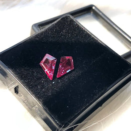 Kite Cut Alexandrite Gemstone Pair