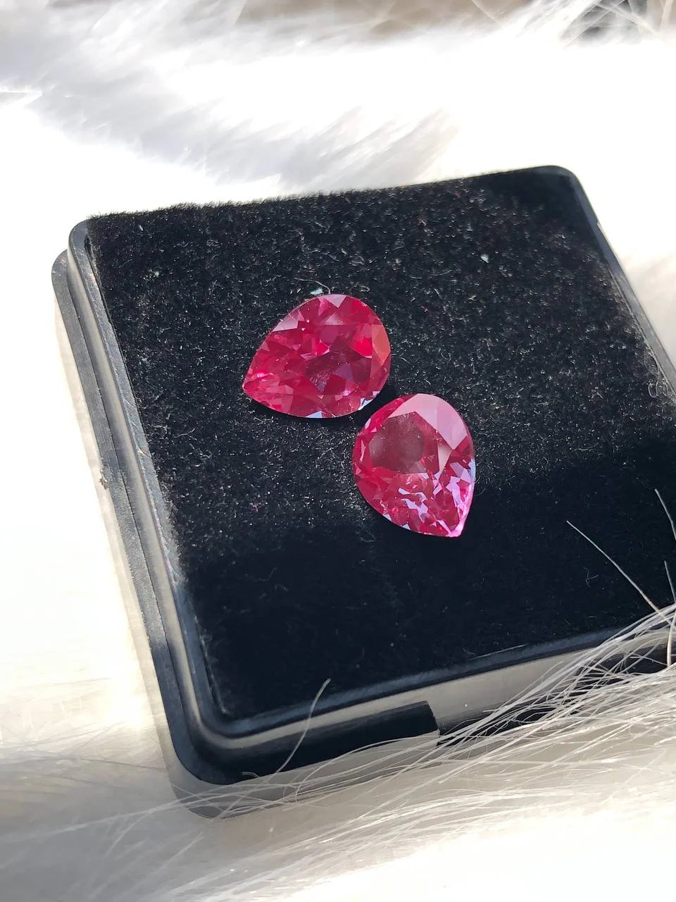Pear Shape Pink Alexandrite Pair Gemstone