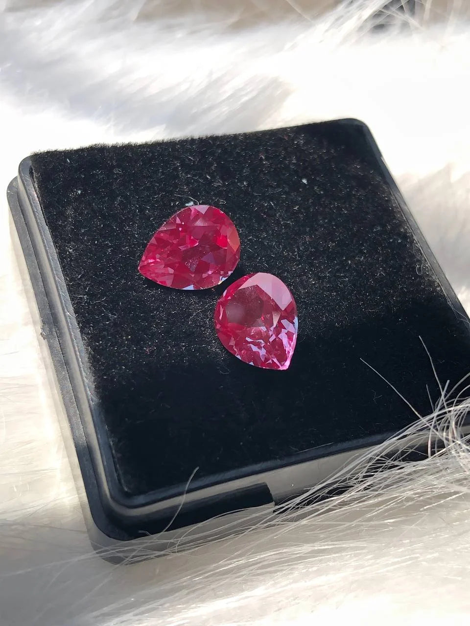 Pear Shape Pink Alexandrite Pair Gemstone