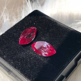 Marquise Cut Pink Alexandrite Gemstone Pair