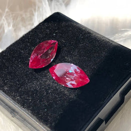 Marquise Cut Pink Alexandrite Gemstone Pair