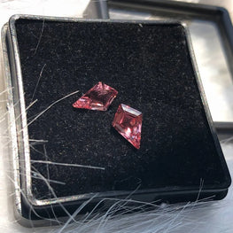 Kite Shape Lab Created Pink Gemstone