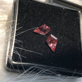 Kite Shape Lab Created Pink Gemstone