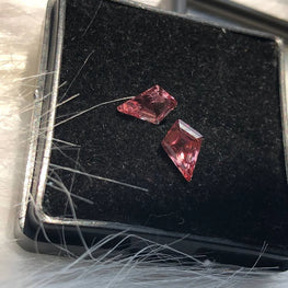 2.36 CT Lab Created Pink Sapphire Kite Shape Loose Gemstone For Stunning Earrings