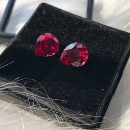 Pear Cut Lab Created Pink Sapphire Gemstone