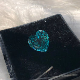 Stunning 8.27 CT Heart Shape Loose Gemstone Lab Created Paraiba Gemstone Pair For Earring