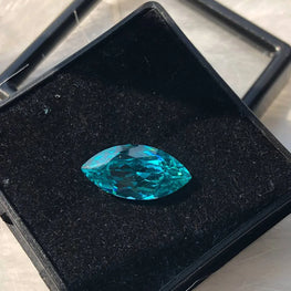 Lab Created Marquise Cut Blue Gemstone