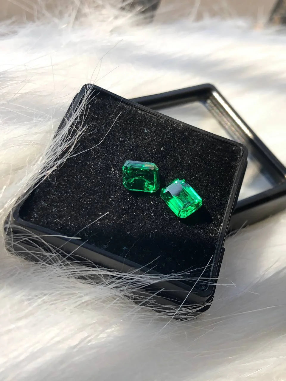 2.56 Lab Created Emerald Gemstone