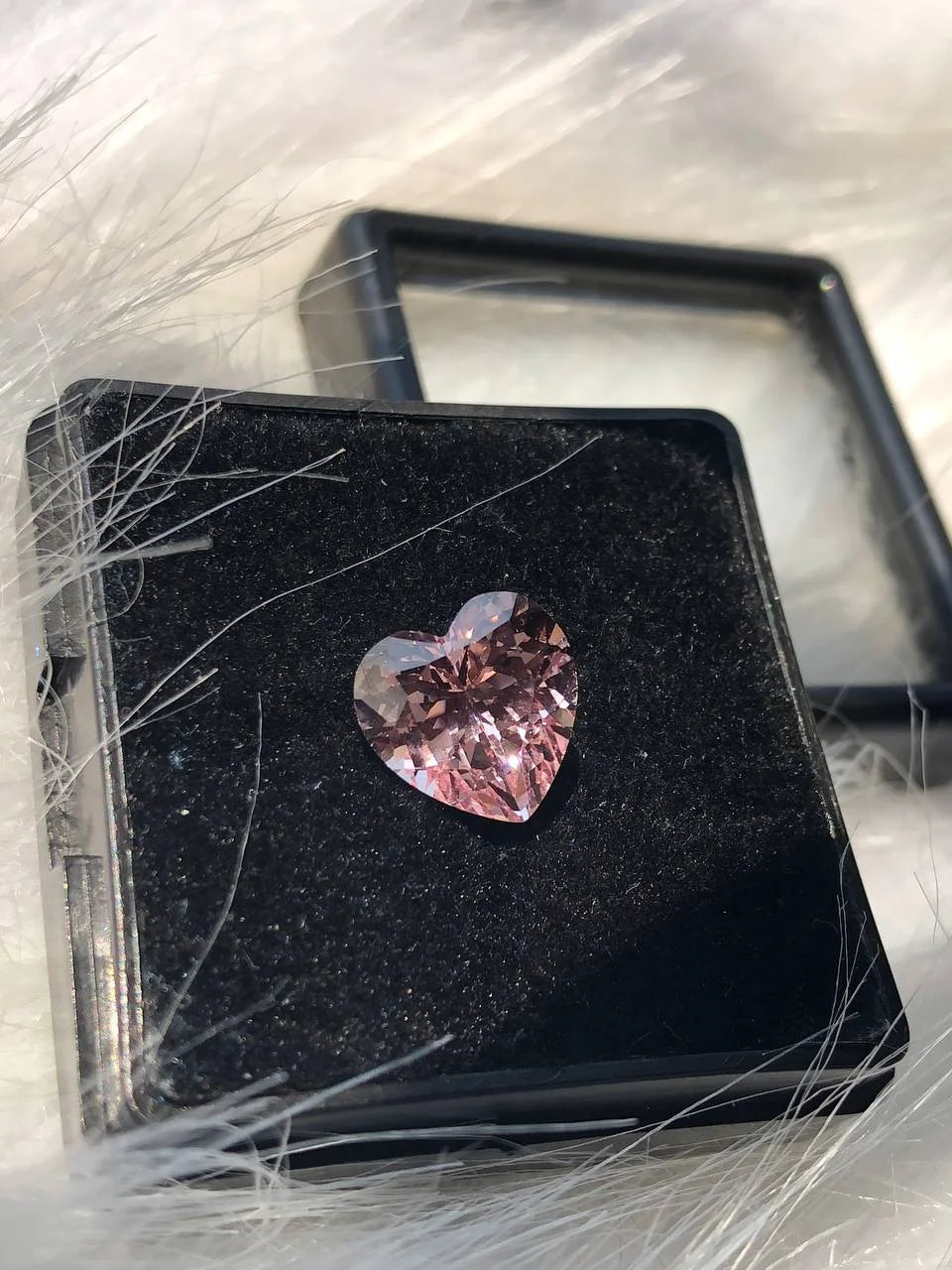 6.306 CT Heart Shape Pink Sapphire Lab Created Loose Single Gemstone Ideal For Stunning Jewelry